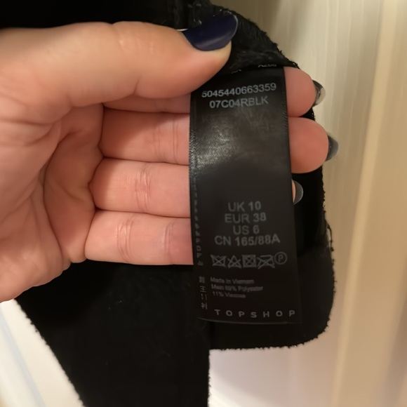 Top shop women’s black coat size US 6 - Picture 5 of 6